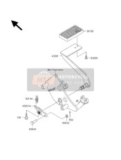 391561540, Pad,Brake Pedal, Kawasaki, 0