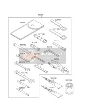 921103703, TOOL-WRENCH, Allen, 4mm, Kawasaki, 1