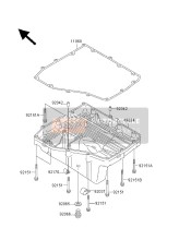 110601909, Gasket,Oil Pan, Kawasaki, 0