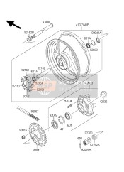 410731651E7, WHEEL-ASSY,Rr,M.L.Blue, Kawasaki, 0