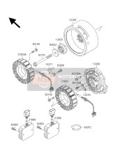 210030007, Stator, Inner, Kawasaki, 1