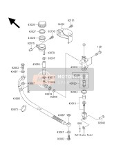 430951193, HOSE-BRAKE,Rr, Kawasaki, 0