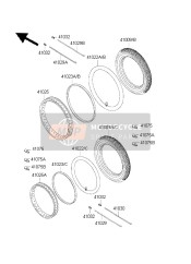 410231086, BAND-RIM,4.10-18(Bs), Kawasaki, 1