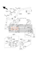 921711146, Clamp,Handle Switch Harness,Lh, Kawasaki, 1