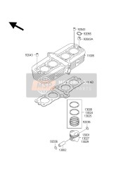 110601898, Gasket,Cylinder Base, Kawasaki, 0