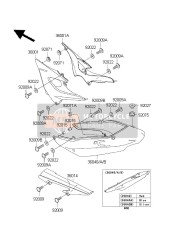 360401052E1, COVER-TAIL,C.L.Blue, Kawasaki, 0