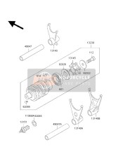 Tambour de changement de vitesse & Fourchette de changement de vitesse