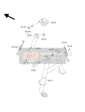 340241269EZ, Bequille Lateral ZX60, Kawasaki, 0