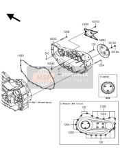 Copertura motore destra