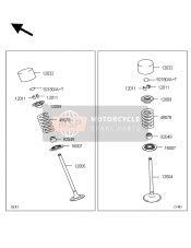 120050054, VALVE-EXHAUST, Kawasaki, 0