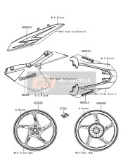 560691651, Autocollant, Roue, Silver, Kawasaki, 0