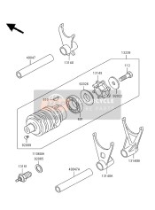 Tambour de changement de vitesse & Fourchette de changement de vitesse