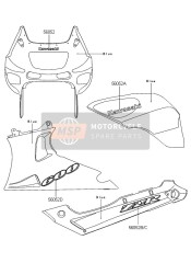 560521597, Mark,Tail Cover,Kawasaki, Kawasaki, 1