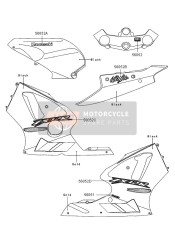 560521617, Mark, Tail Cover, Ninja, Kawasaki, 0