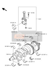 130310935, CRANKSHAFT-COMP, Kawasaki, 1