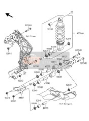 45014032623I, Shock,SPRINGSIL+BODYBLK, Kawasaki, 0