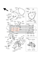 Cache moteur gauche