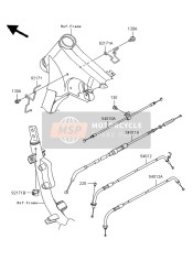 540100065, Cable,Seat Lock, Kawasaki, 3