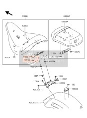 530660216MA, SEAT-ASSY,Rr,W/band,Black, Kawasaki, 0