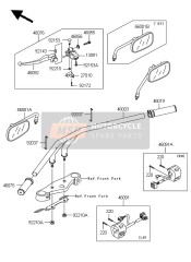 560011554, MIRROR-ASSY, Rh, Kawasaki, 2