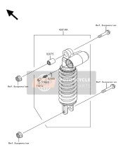 4501418332K, Shockabsorber, GOLD+BR, Kawasaki, 0