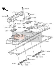 110610977, Gasket,Head Hole, Kawasaki, 1