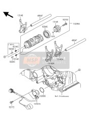 Tambour de changement de vitesse & Fourchette de changement de vitesse