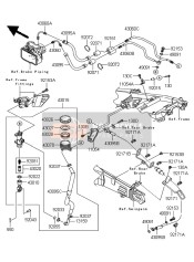 430950224, HOSE-BRAKE,HU-RRM/CYLINDER, Kawasaki, 0