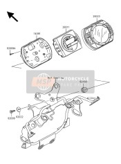 280110001, Meter/indicator, Kawasaki, 0