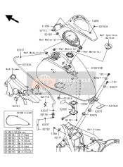 51001033617K, TANK-COMP-FUEL,M.D.Black VN900, Kawasaki, 1