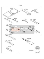 921101156, TOOL-WRENCH,Box,10mm, Kawasaki, 0