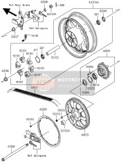 41073068718, WHEEL-ASSY,Rr,Black VN1700C9FA, Kawasaki, 0