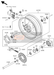 420410065, Tandwiel, Kawasaki, 1