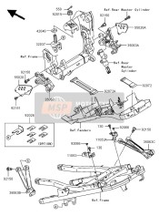 350630052, Stay,Fr,Rh, Kawasaki, 2