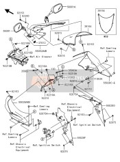 550525121660, COWLING-ASSY,Upp,Cnt,Black, Kawasaki, 0