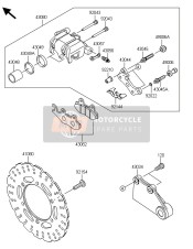 43080012625S, CALIPER-SUB-ASSY,Rr,Black, Kawasaki, 0