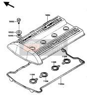 Cylinder Head Cover (ZX900AE031544032689) (ZX900AG004601005150)