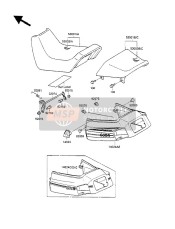 530031181NE, Leather,Front Seat,Blue, Kawasaki, 0