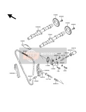 120441043, CAMSHAFT-VALVE,Intake, Kawasaki, 0