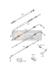 540111309, Cable Embrayage ZR750, Kawasaki, 2