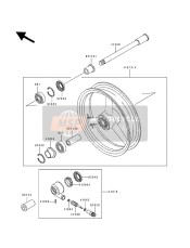 410731497DH, WHEEL-ASSY,Fr,P.C.Gray, Kawasaki, 1