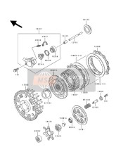 131161141, Kupplungsdruckstange, Kawasaki, 0