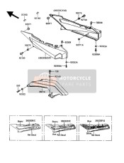 360305034H8, Cache Lat.D.Noir ZX11, Kawasaki, 0