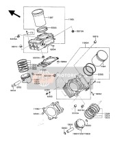 110601361, Gasket, Cylinder Base, Kawasaki, 2