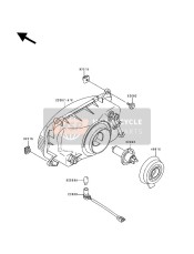 230071415, LENS-COMP,Head Lamp, Kawasaki, 1