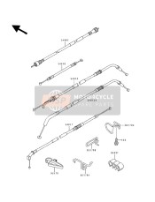 540101095, Cable,Seat Lock, Kawasaki, 0