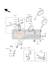 560011407, MIRROR-ASSY,Lh, Kawasaki, 2