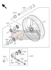 410731518V5, WHEEL-ASSY,Fr,Silver, Kawasaki, 0