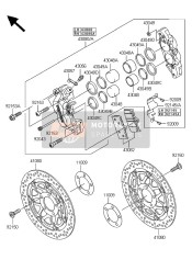 430820025, PAD-ASSY-BRAKE, Kawasaki, 0