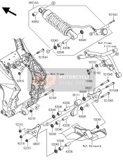 45014036737D, Shock Absorber,White/silver, Kawasaki, 0